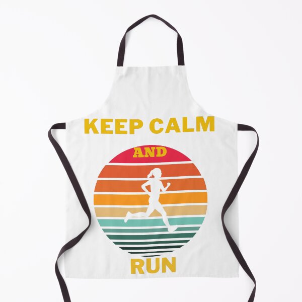 Item preview, Keep calm and run - Woman - Vintage - Retro - Sunset designed and sold by Ball-and-Match.