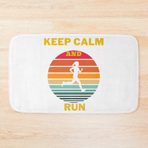 Item preview, Keep calm and run - Woman - Vintage - Retro - Sunset designed and sold by Ball-and-Match.