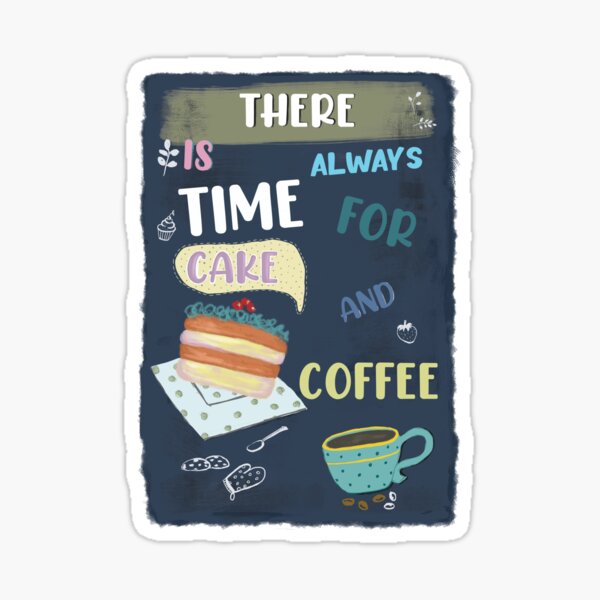 46Pcs/box Stationery Sticker Retro Cake Coffee Food Decorative