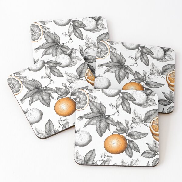 Item preview, Oranges and leaves vintage designed and sold by Lucidorium.