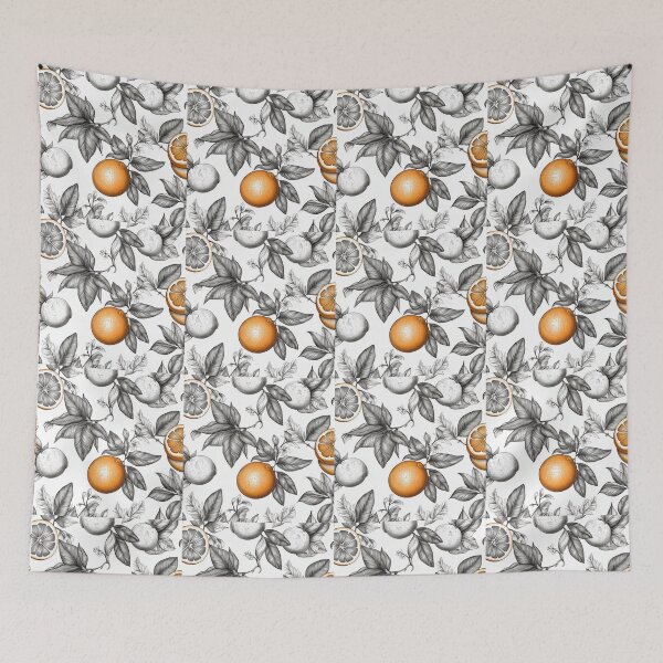 Item preview, Oranges and leaves vintage designed and sold by Lucidorium.