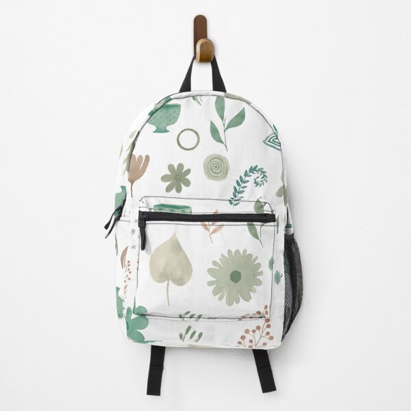 Item preview, Watercolor florals and coffee mugs green pattern designed and sold by Miss-Belle.
