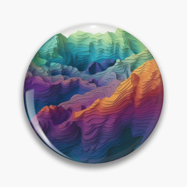 Item preview, Topo Art - Mountains - Topography designed and sold by InfiniteSails.