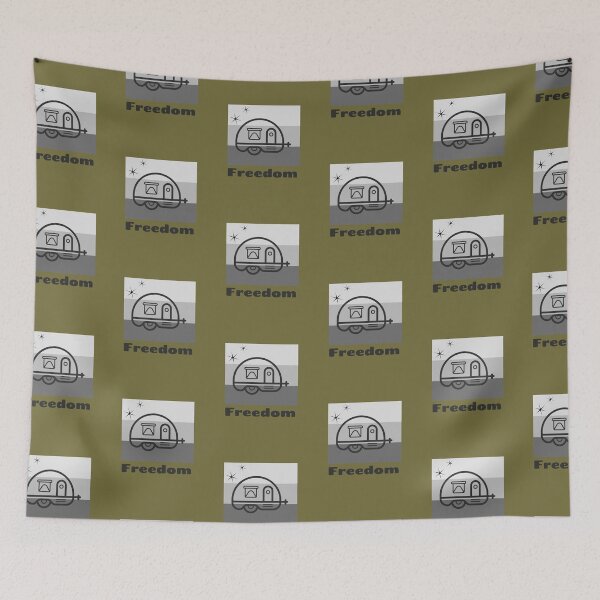 Item preview, Camping Freedom Trailer, Camp Life, Outdoor Life, Love Outdoors, Nature Lover Gift designed and sold by IrvineCreek.