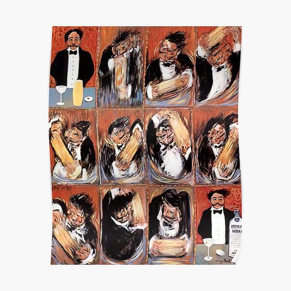 The making of the perfect Martini - Guy Buffet Poster
