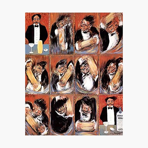 The making of the perfect Martini - Guy Buffet Photographic Print