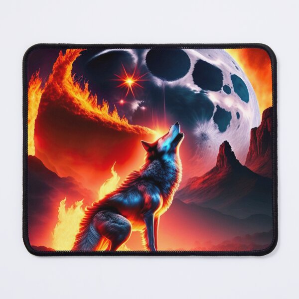 Item preview, The fire Spirit howling at the moon designed and sold by WildWaveStylez.