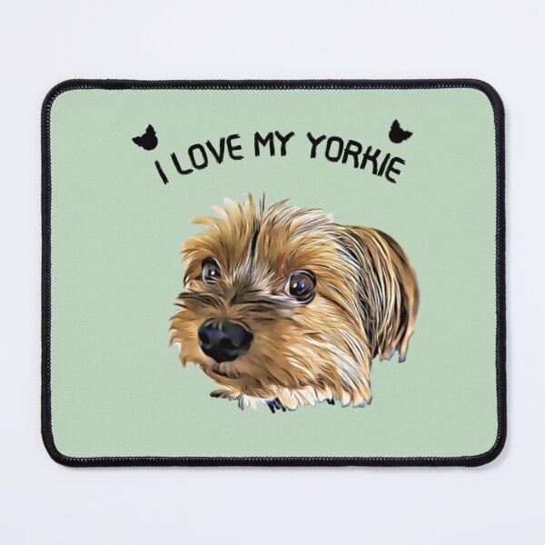 Item preview, I Love My Yorkie Cute Yorkshire Terrier Yorkie Face designed and sold by adriana-holmes.