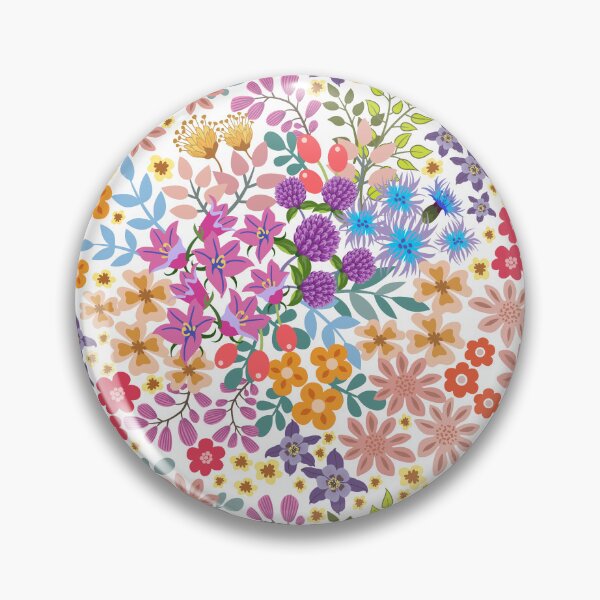 Item preview, Ditsy Flower Drifts on White designed and sold by Pamelandia.