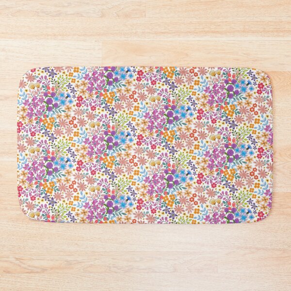 Item preview, Ditsy Flower Drifts on White designed and sold by Pamelandia.
