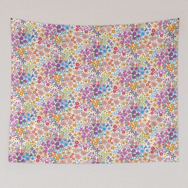 Item preview, Ditsy Flower Drifts on White designed and sold by Pamelandia.