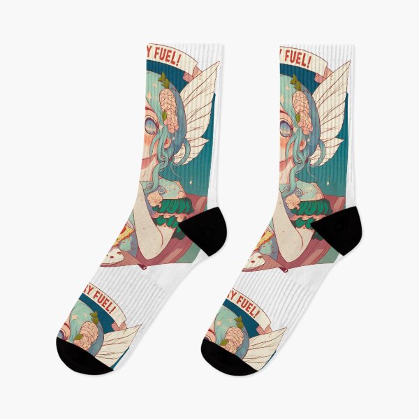 Item preview, Pizza Fairy Fuel Funny Food Retro Japonese Anime designed and sold by SecretDicer.