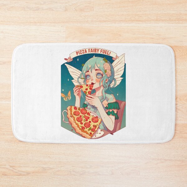 Item preview, Pizza Fairy Fuel Funny Food Retro Japonese Anime designed and sold by SecretDicer.