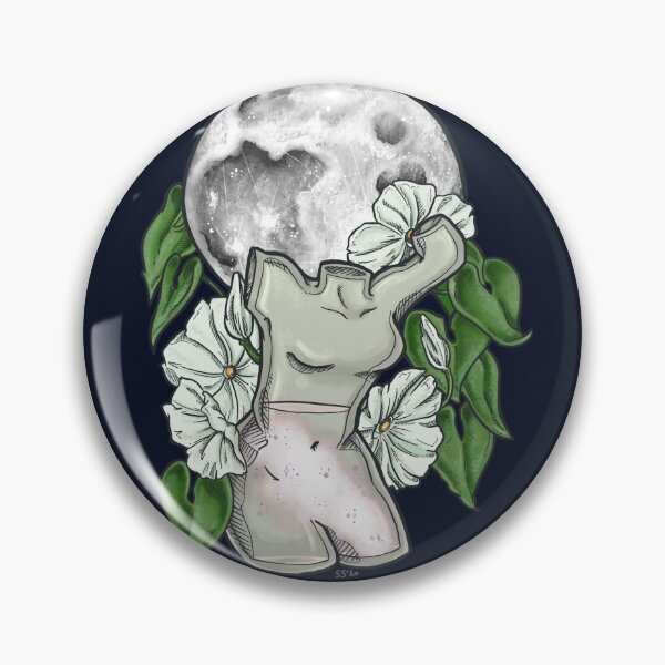 Item preview, Collecting Moon Water, Moon Flowers designed and sold by NerdyBeeArt.