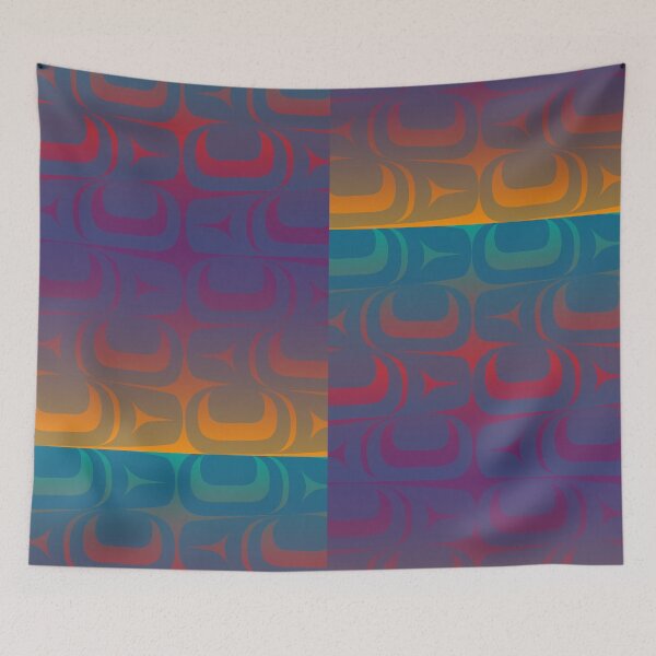 Item preview, Abstract Forms Teal-Purple-Orange Gradient designed and sold by Lou-ann Neel.