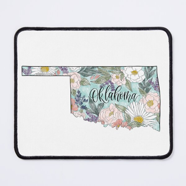 Item preview, Hand drawn Oklahoma Floral designed and sold by Selena Ashley Designs.
