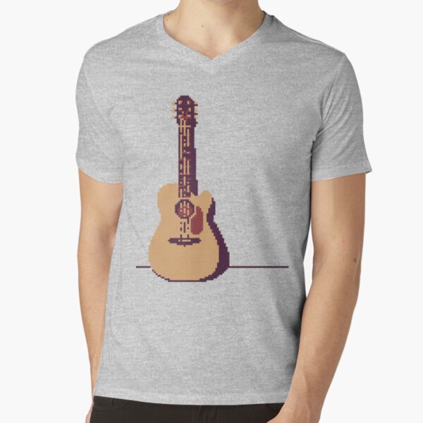 Acoustic Guitar V-Neck T-Shirt