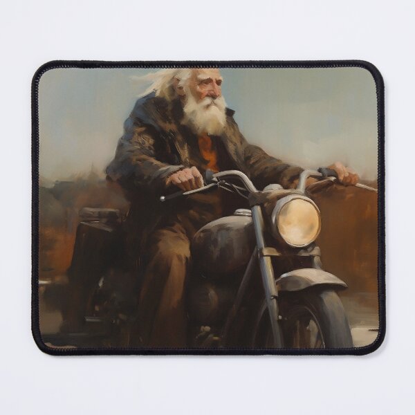 Item preview, Old man rides a motorcycle 1 designed and sold by hhh-art.