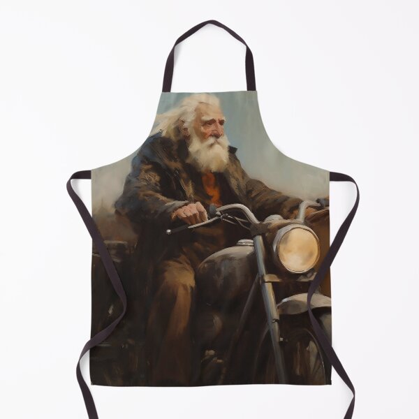 Item preview, Old man rides a motorcycle 1 designed and sold by hhh-art.