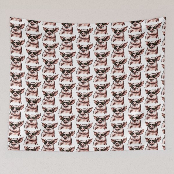 Item preview, Pig wearing sunglasses cool vintage designed and sold by jnhayes13.