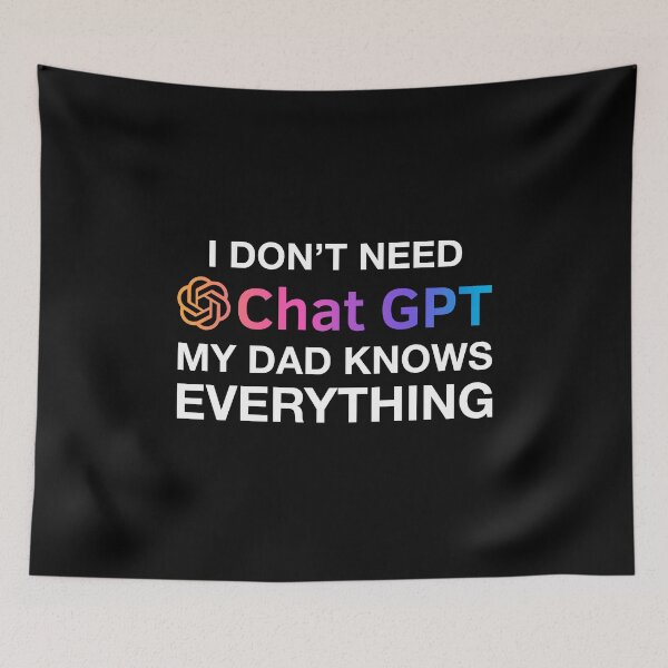 Item preview, Dad Chat GPT Ai Fathers Day Design, Funny Computer Robotics System Information Gifts. designed and sold by PrintOfi.