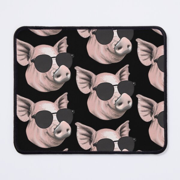 Artikelvorschau, Schwein trägt coole Vintage-Sonnenbrille entworfen und verkauft von Wild Shades.
