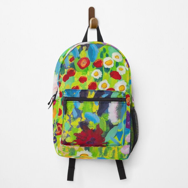 Item preview, Klimt inspired colorful flowers designed and sold by PatBlancheArt.