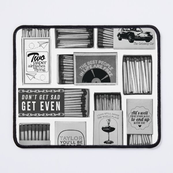 Item preview, Taylor Swift Themed Matchbox Collection Design (black & white) (2)  designed and sold by wmilyyy.