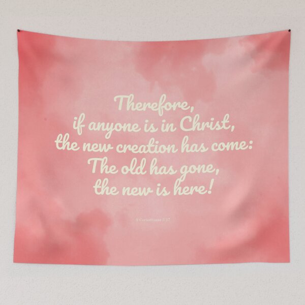 Item preview, Inspiring Scripture, New Creation Bible Quote designed and sold by StudioCitrine.