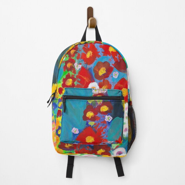 Item preview, Klimt inspired colorful flower garden designed and sold by PatBlancheArt.