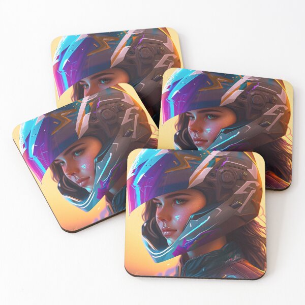 Item preview, Girl wearing a helmet designed and sold by MotorcycleLove.