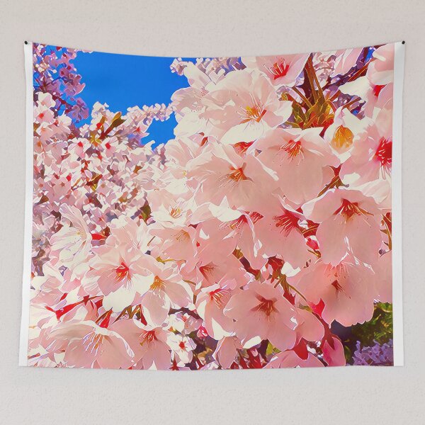 Item preview, Hakone Cherry Blossoms designed and sold by thewiredwoman.