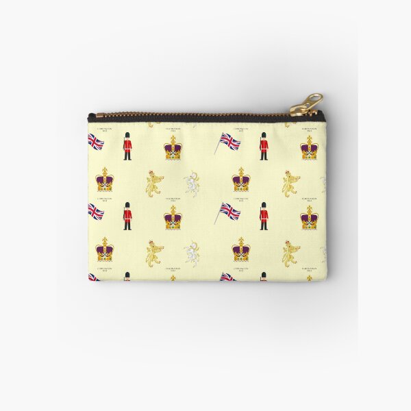 Item preview, Commemorative Coronation 2023 Pattern featuring the St Edward's Crown Emoji on Cream designed and sold by ArtCounts.