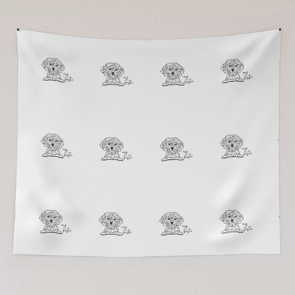 Item preview, My Bestie Cavapoo Dog Drawing designed and sold by CarleLS.