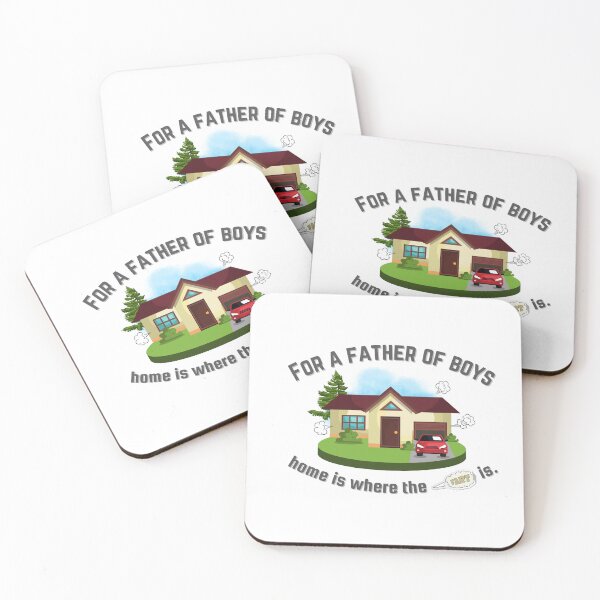 Item preview, Father of Boys Home is Where the Fart Is. designed and sold by LivingTheDream7.