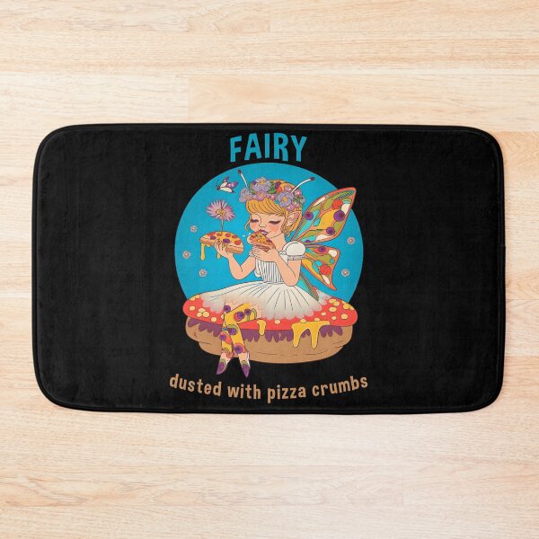Item preview, Fairy Dusted with Pizza Crumbs Funny Food Retro Anime designed and sold by SecretDicer.