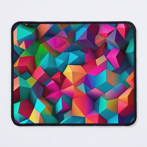 Item preview, Colorful 3D shapes designed and sold by GammarayPrints.