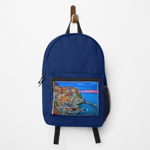 Item preview, Manarola Italy : Vintage Travel and Tourism Sunset Print designed and sold by posterbobs.