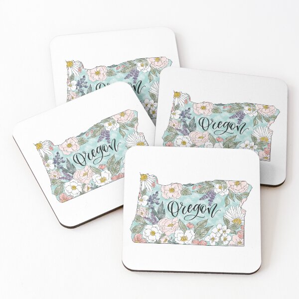Item preview, Hand drawn Oregon Floral designed and sold by Selena Ashley Designs.