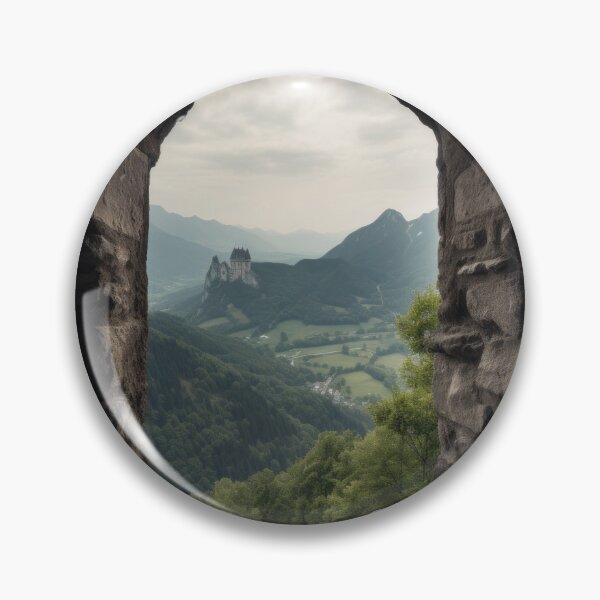 Item preview, Portal to the Past - View of a castle through a stone window designed and sold by SirCed.