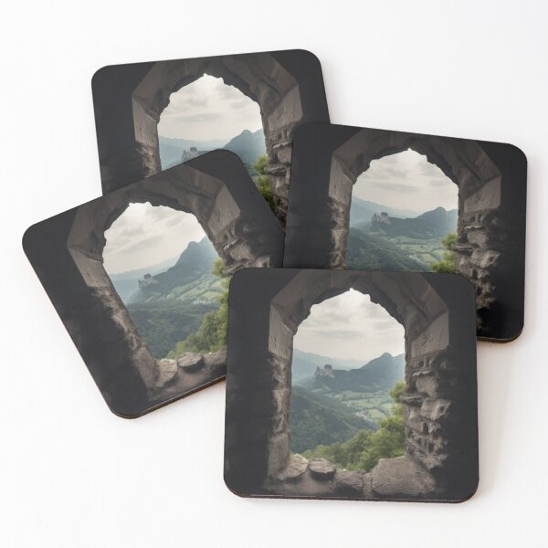 Item preview, Portal to the Past - View of a castle through a stone window designed and sold by SirCed.