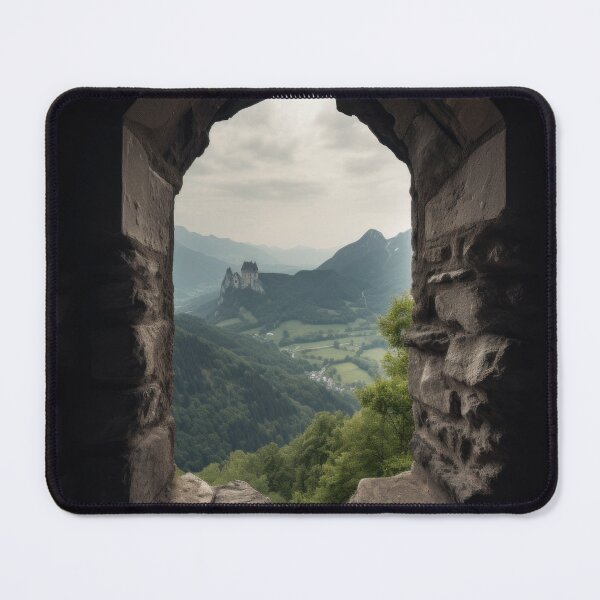 Item preview, Portal to the Past - View of a castle through a stone window designed and sold by SirCed.