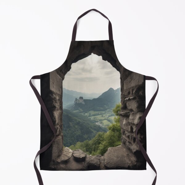 Item preview, Portal to the Past - View of a castle through a stone window designed and sold by SirCed.