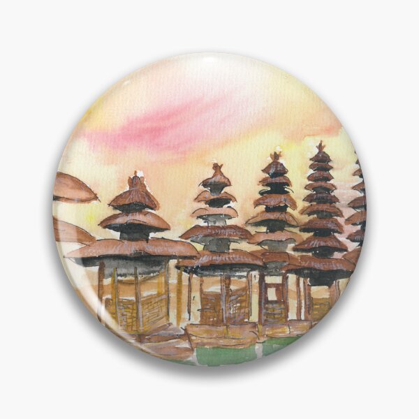 Item preview, Sunset over stunning Balinese Temple and Garden in Indonesia designed and sold by artshop77.