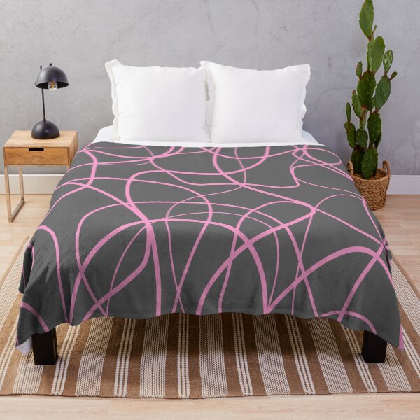 Item preview, Line Art: Pink on Gray designed and sold by DanielleGensler.