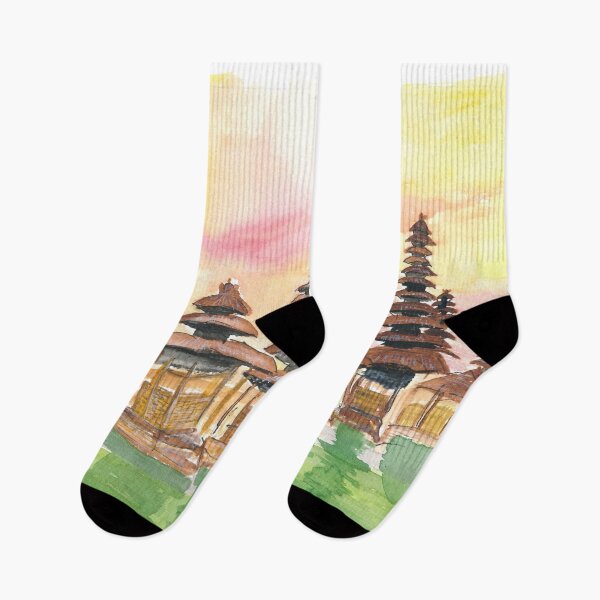 Item preview, Sunset over stunning Balinese Temple and Garden in Indonesia designed and sold by artshop77.