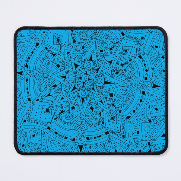 Item preview, Dream of Summer in Black on Blue designed and sold by Fascinated By Pattern Virginia Everett.