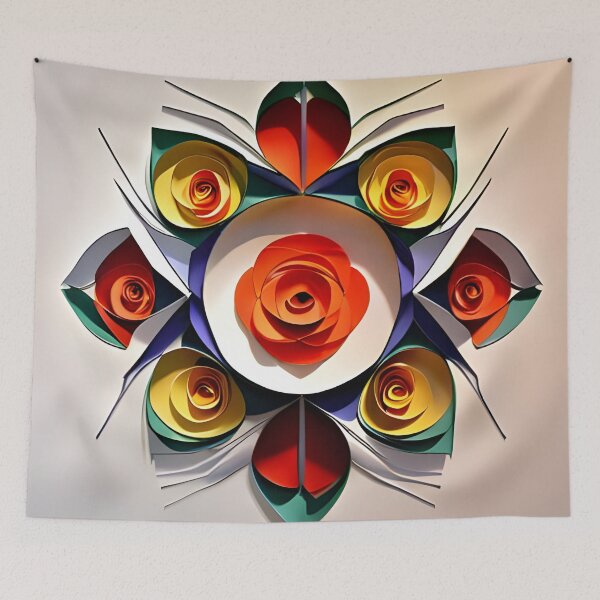Item preview, Roses in Papercut Design designed and sold by AuroraSpringer.