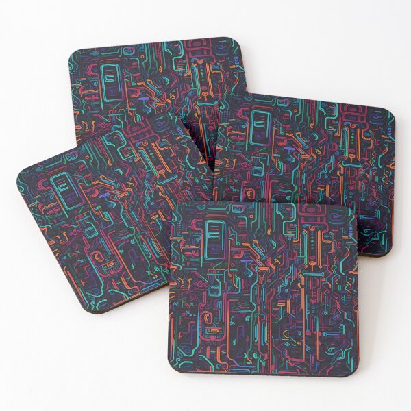 Item preview, Vibrant Circuitry designed and sold by GammarayPrints.