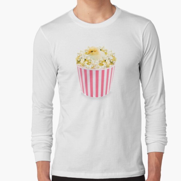 Little Chicken Popcorn by Alice Monber Long Sleeve T-Shirt